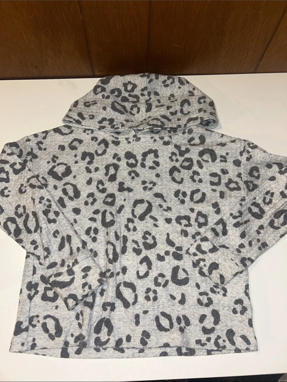 5/$20 The Children's Place | Leopard waffle knit Hoodie